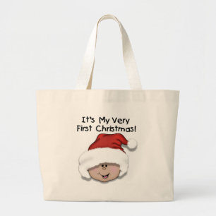 Grand Tote Bag Premier Noël Latino Baby Tshirts et cadeaux