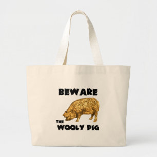 Grand Tote Bag Prenez garde du porc Wooly