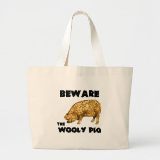 Grand Tote Bag Prenez garde du porc Wooly