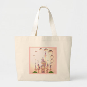 Grand Tote Bag Princesse Castle Birthday Invitations de petite
