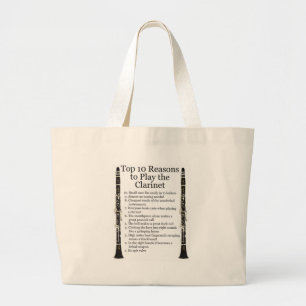 Grand Tote Bag Principal 10 de clarinette