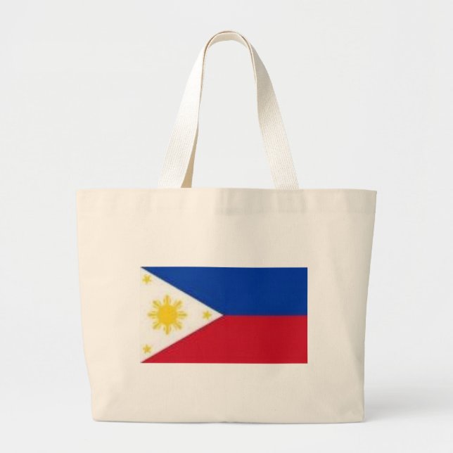Grand Tote Bag Produits philippins de drapeau (Devant)