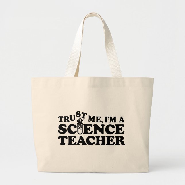 Grand Tote Bag Professeur de sciences (Devant)
