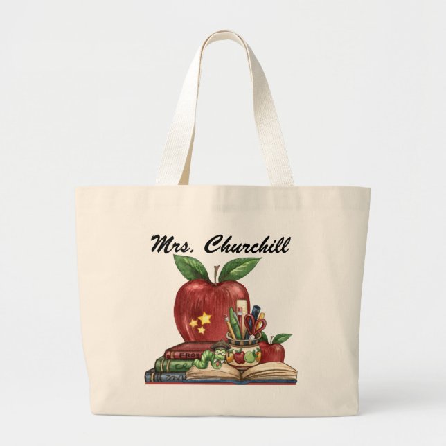 Grand Tote Bag Professeur Fourre-tout par SRF (Devant)