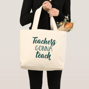 Grand Tote Bag Professeurs allant enseigner
