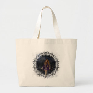 Grand Tote Bag Promenade en soirée gothique Imaginaire rousse fil