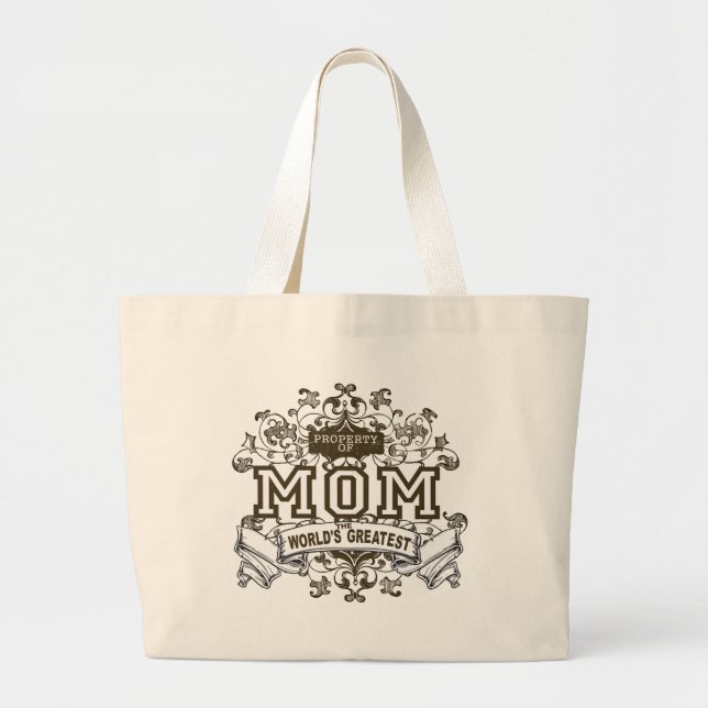 Grand Tote Bag Propriété de MAMAN (Devant)