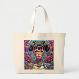Grand Tote Bag Psychédélique Dis quoi ! Art