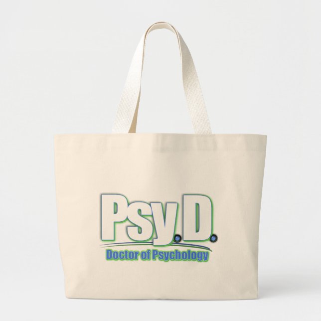 Grand Tote Bag PsyD LOGO2 DOCTEUR EN PSYCHOLOGIE (Devant)