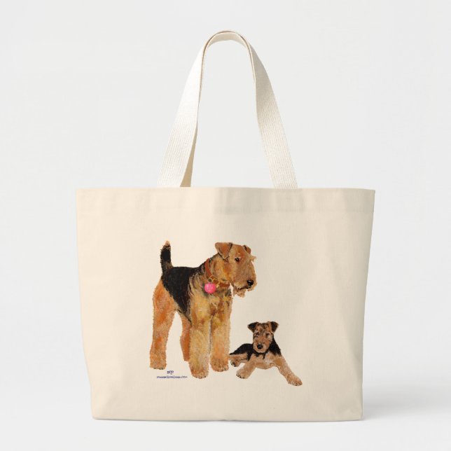 Grand Tote Bag Puppy Love Valentine (Devant)