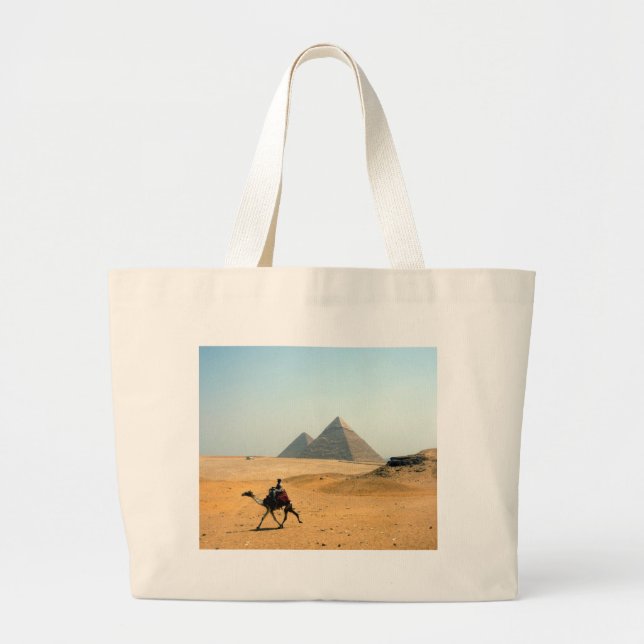 Grand Tote Bag pyramide de chameau (Devant)
