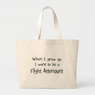 Grand Tote Bag Quand je me grandis voulez être un steward