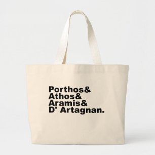 Grand Tote Bag Quatre mousquetaires - Porthos Athos Aramis