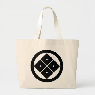 Grand Tote Bag Quatre yeux carrés inclinés en cercle