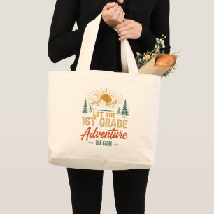 Grand Tote Bag Que l'aventure de CP commence