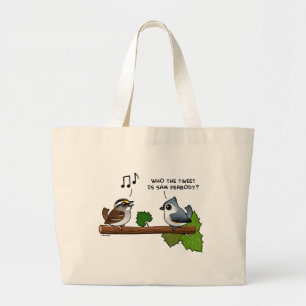 Grand Tote Bag Qui est le Tweet ?