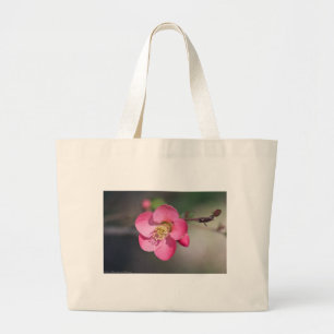 Grand Tote Bag Quince à fleurs roses parfaite