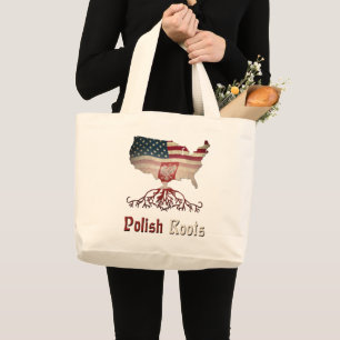 Grand Tote Bag Racines polonaises américaines, Pologne