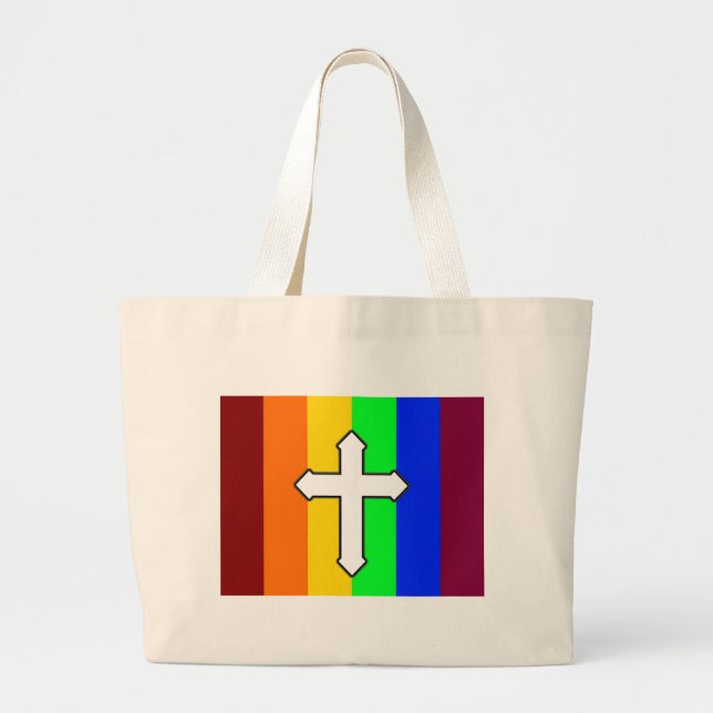 Grand Tote Bag Rainbow Cross ROY G BIV (Devant)