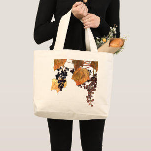 Grand Tote Bag Raisins de givre Art nouveau