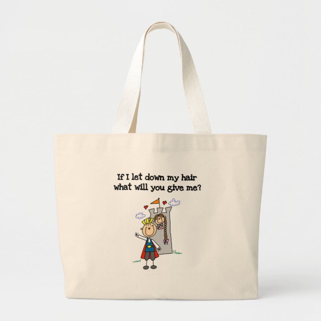 Grand Tote Bag Rapunzel moderne (Devant)