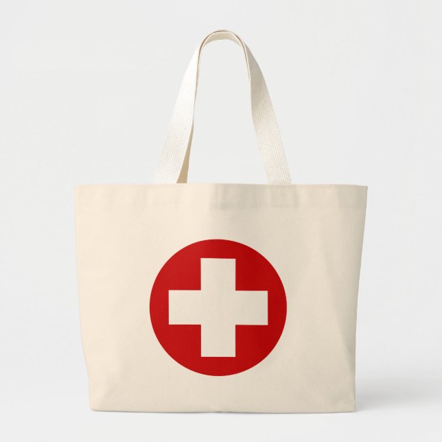 Grand Tote Bag Récupération suisse Roundell de secours de (Devant)