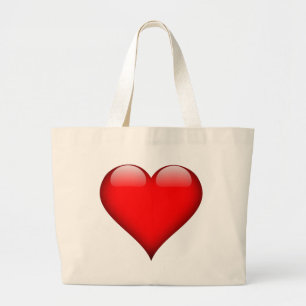 Grand Tote Bag Red Heart Love