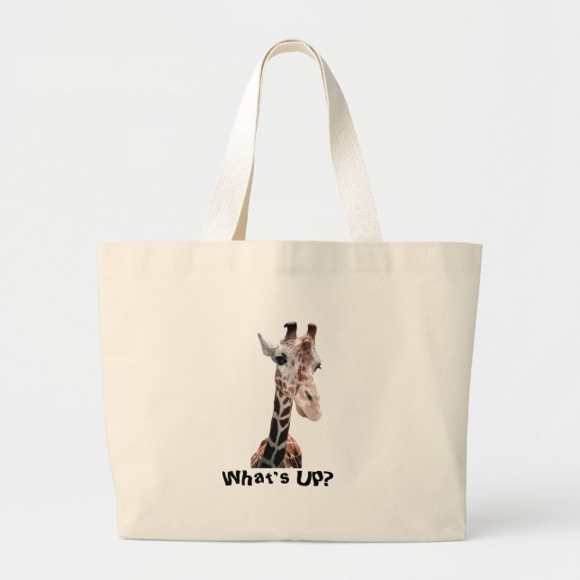 Grand Tote Bag Regard de girafe (Devant)