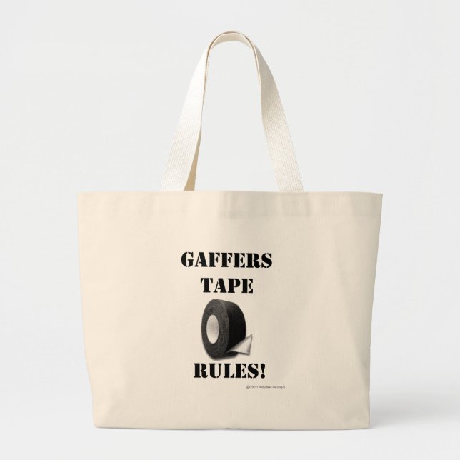 Grand Tote Bag Règles de bande d'anciens (Devant)