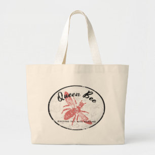Grand Tote Bag Reine des abeilles fourre-tout