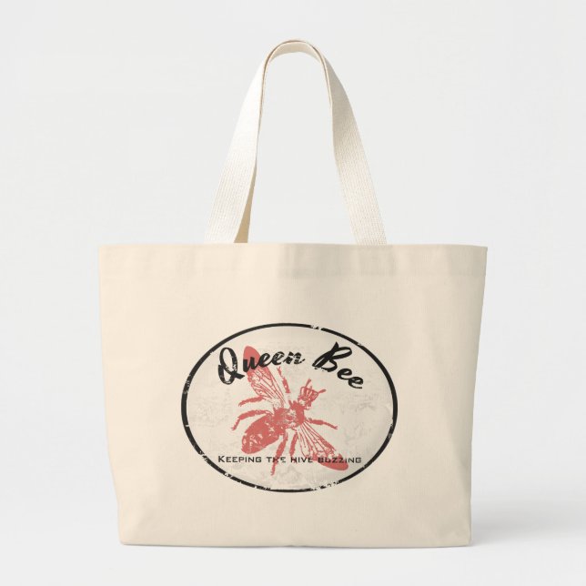 Grand Tote Bag Reine des abeilles fourre-tout (Devant)