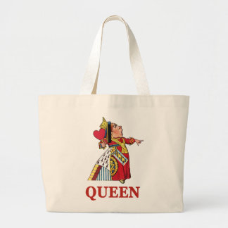 Grand Tote Bag Reine des Coeurs d'Alice au pays des merveilles