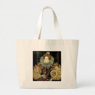 Grand Tote Bag Reine Elizabeth 1 Cadeaux de citation d'amour/d'ho