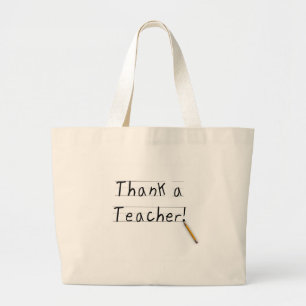 Grand Tote Bag Remerciez les T-shirts et les cadeaux d'un