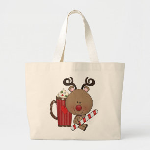 Grand Tote Bag Renne de Rudy avec du cacao