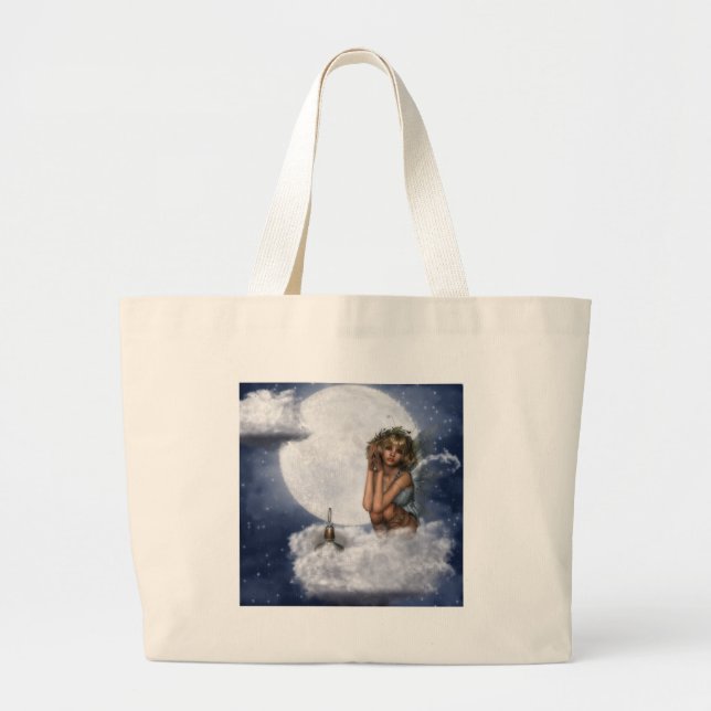 Grand Tote Bag Repos féerique sur un nuage (Devant)