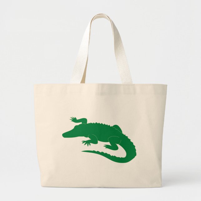 Grand Tote Bag Reptile d'alligator d'alligator de crocodile (Devant)