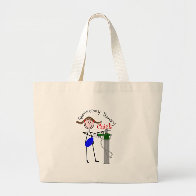 Grand Tote Bag Réservoir d'O2 de poussin de droite et personnages (Devant)