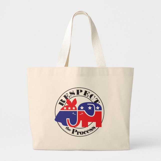 Grand Tote Bag Respectez le processus (Devant)