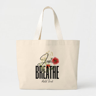 Grand Tote Bag Respirer - Inspiration Florale Yoga