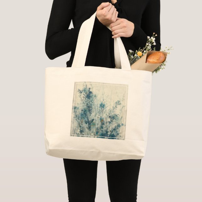 Grand Tote Bag Ressort bleu (Devant (produit))