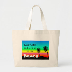 Grand Tote Bag Restez calme