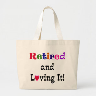 Grand Tote Bag Retraité et l'amour