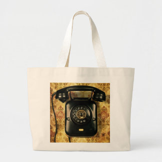 Grand Tote Bag Rétro téléphone