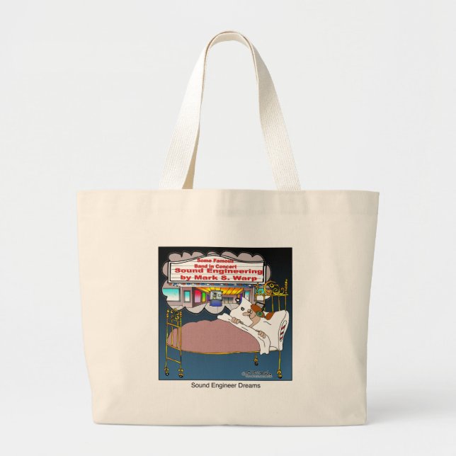 Grand Tote Bag Rêves d'ingénieur du son (Devant)