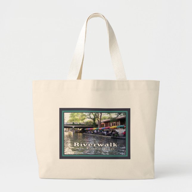 Grand Tote Bag Riverwalk, San Antonio, le TEXAS (Devant)