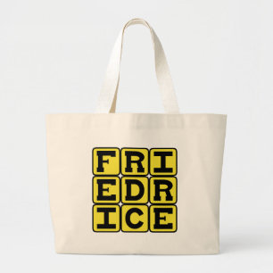 Grand Tote Bag Riz Cantonais, accompagnement chinois