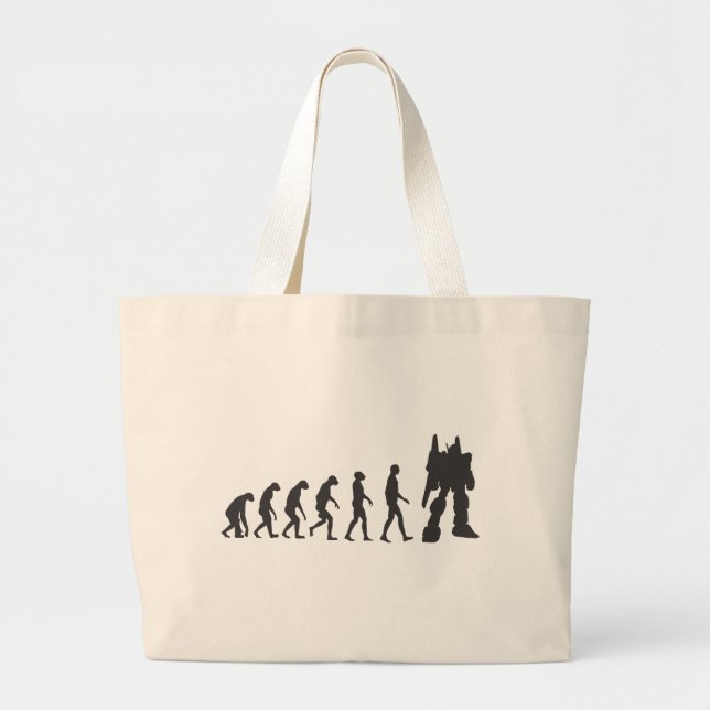Grand Tote Bag Robo-Évolution (Devant)