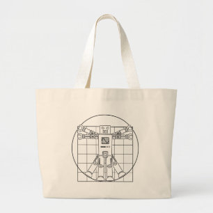 Grand Tote Bag Robot de da Vinci Vitruvian