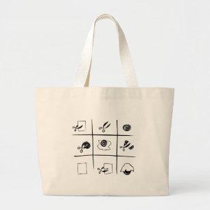 Grand Tote Bag roche-papier-ciseaux